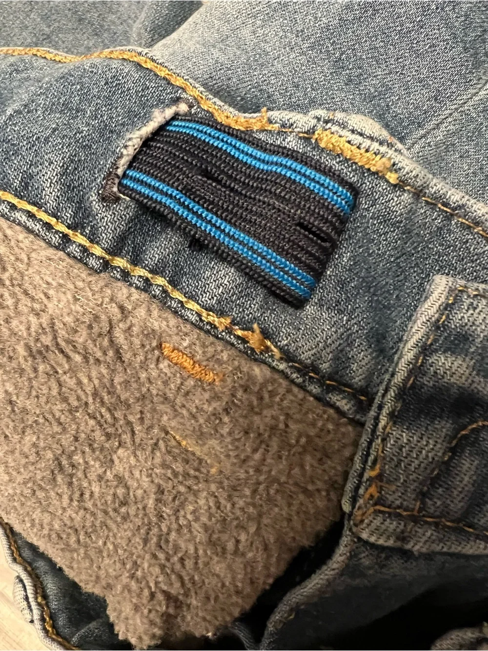 Kids fleece lined gap jeans